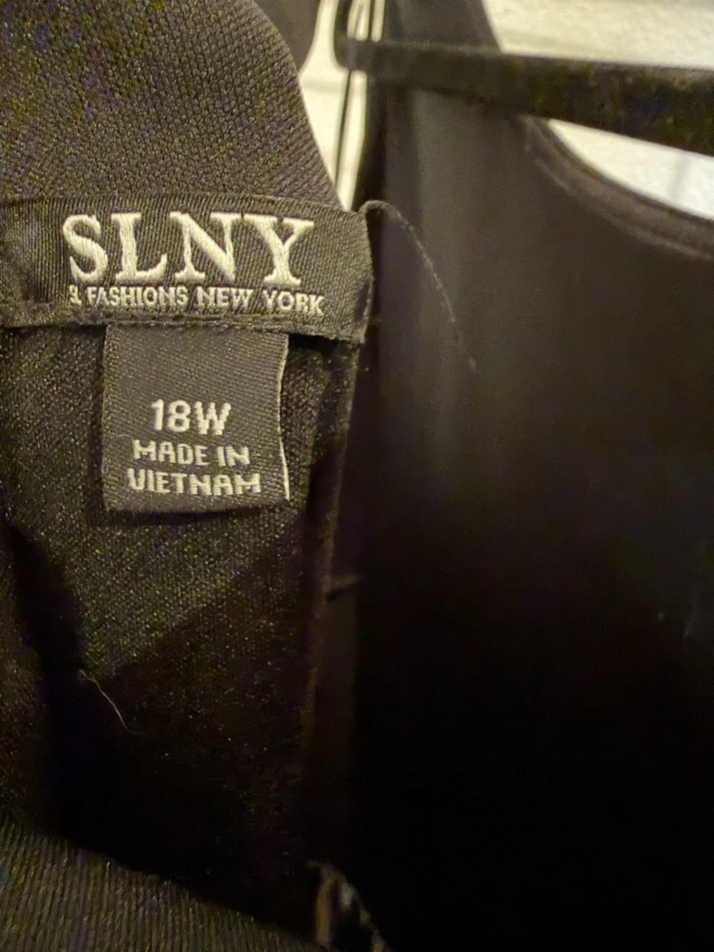 SL Fashions New York Black to Gray Ombre A-Line Plus Size Gown - Picture 5 of 6